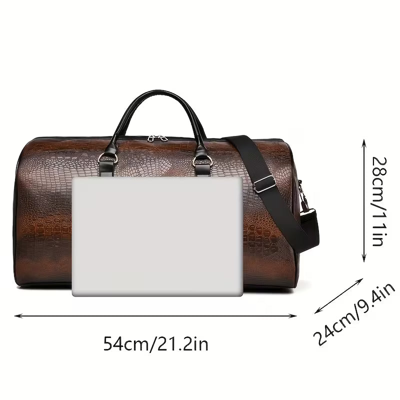The Harrington Vintage Croc Holdall