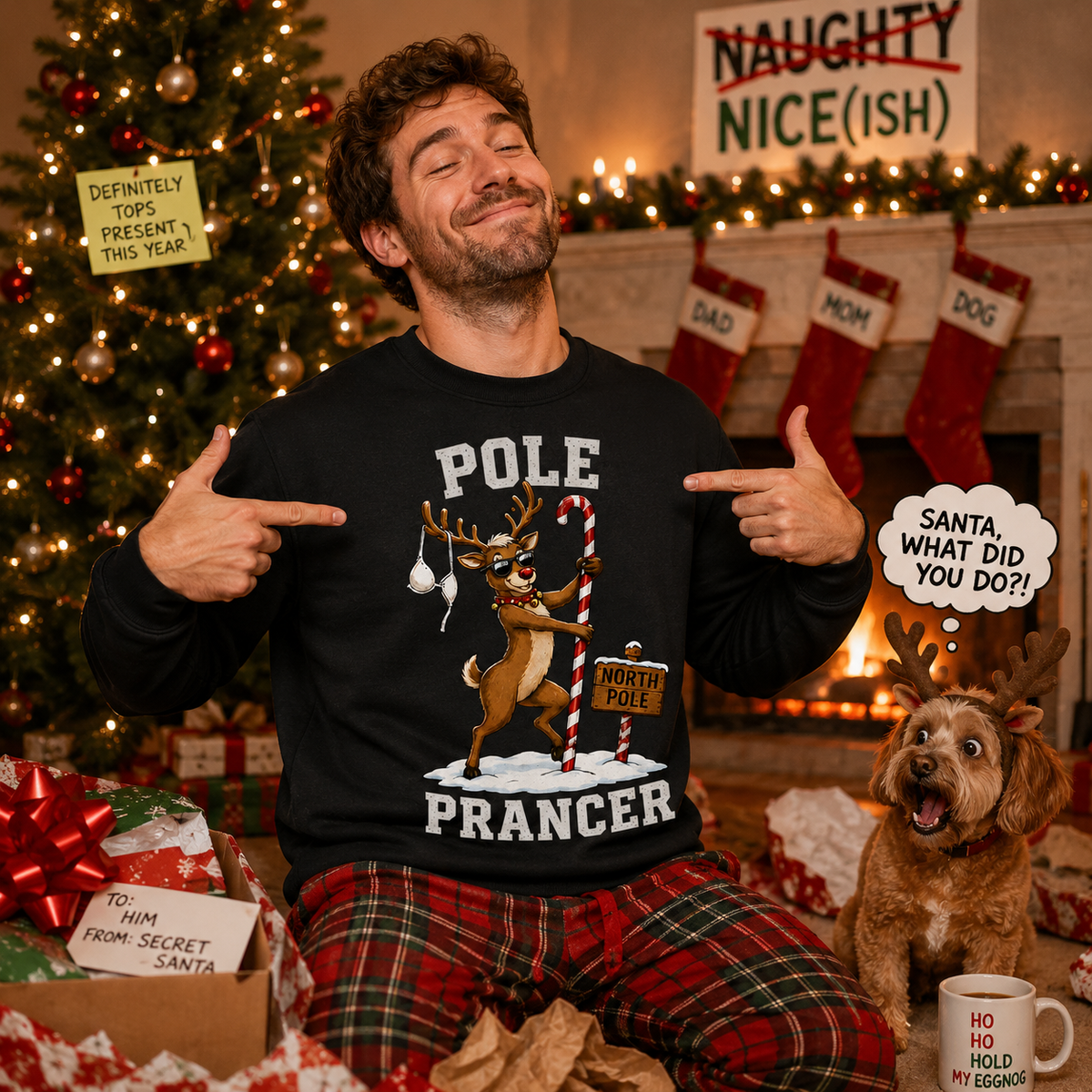 H.D Prancer – Funny Christmas Jumper
