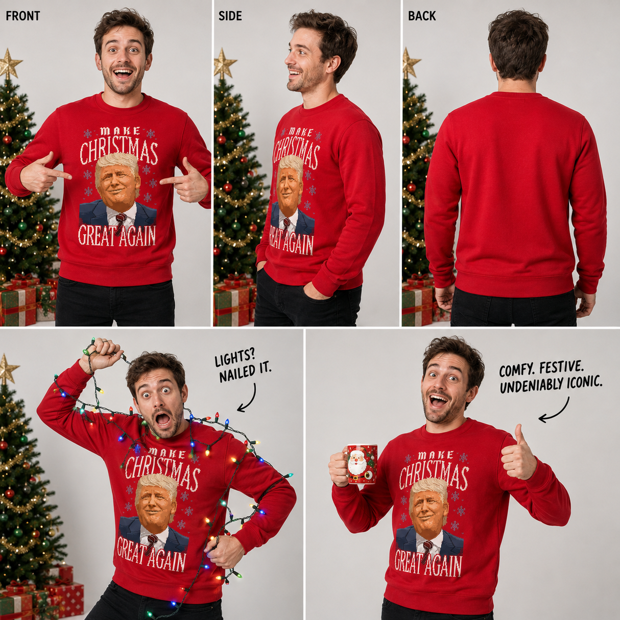 H.D TrumpMas – Funny Christmas Jumper