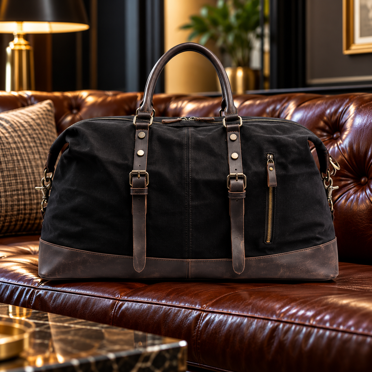 The Hawthorne Waxed Canvas Duffle Bag