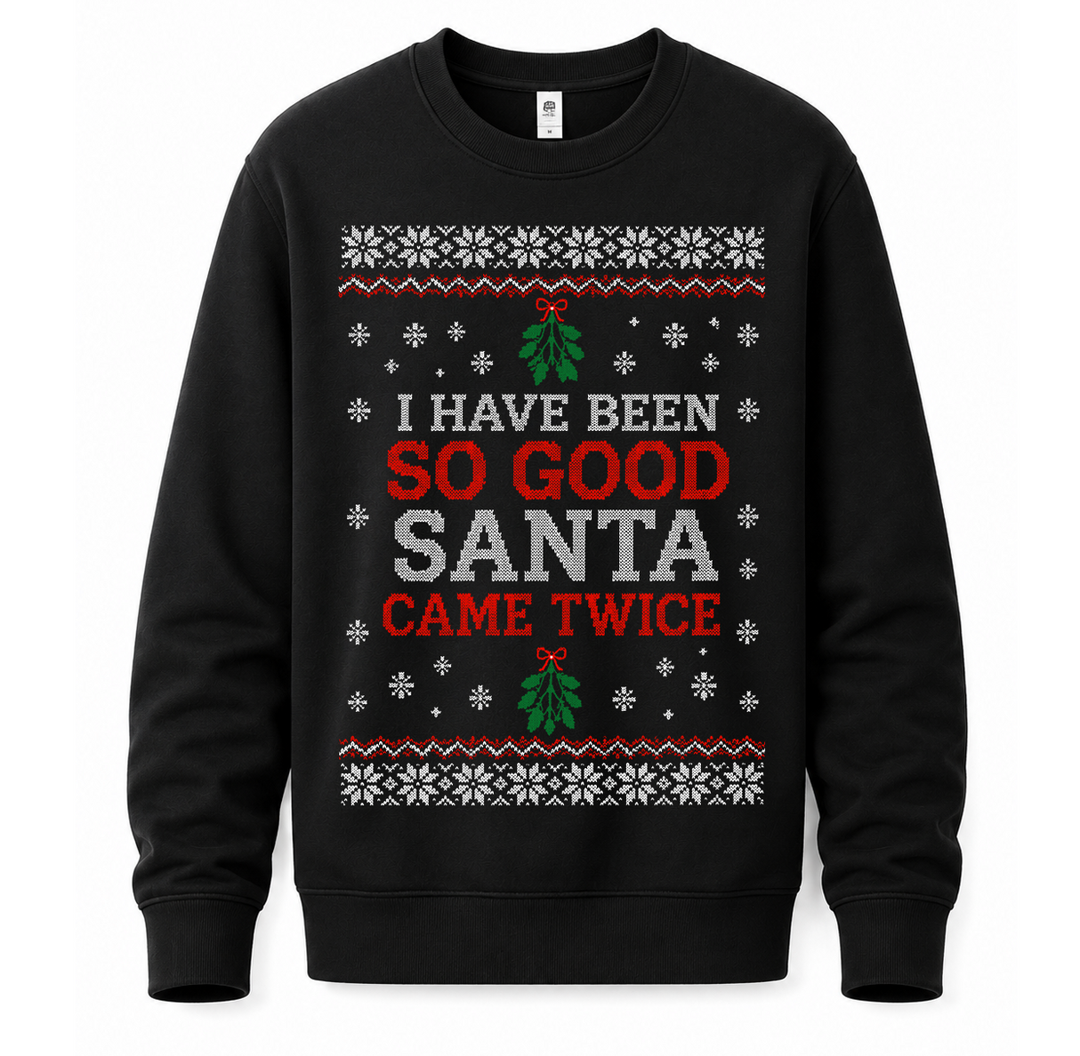 H.D Santa Came Twice (HERS) – Funny Christmas Jumper