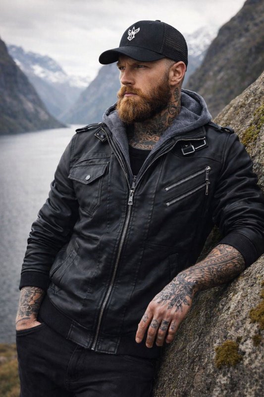 H.D Anarchy Leather Jacket - Handsome Dans