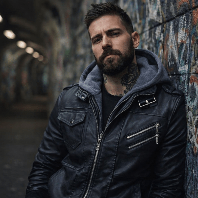 H.D Anarchy Leather Jacket - Handsome Dans