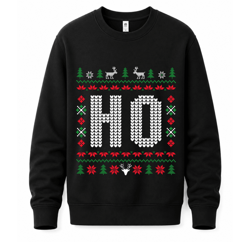 H.D Christmas Ho (HER)– Funny Christmas Jumper - Handsome Dans
