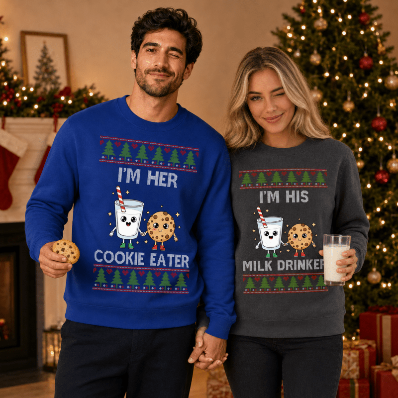 H.D Cookies & Milk (HER)– Funny Christmas Jumper - Handsome Dans