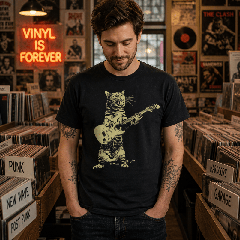 H.D Cool Kitty T-Shirt - Handsome Dans
