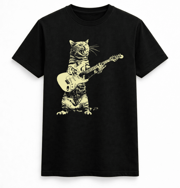 H.D Cool Kitty T-Shirt - Handsome Dans