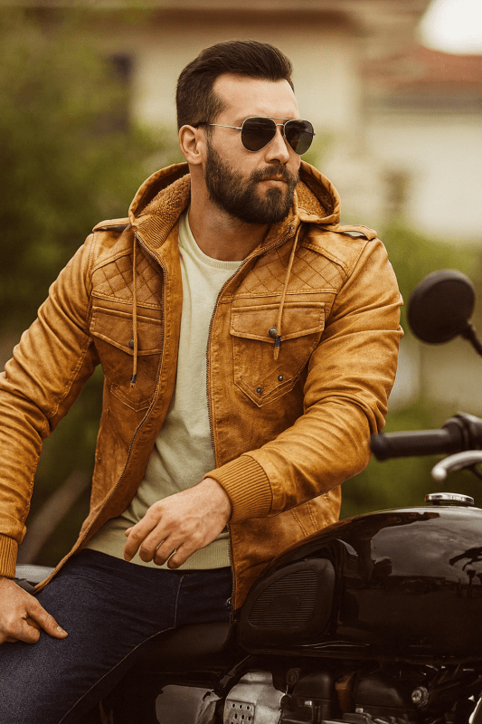 H.D Crypto Leather Jacket - Handsome Dans