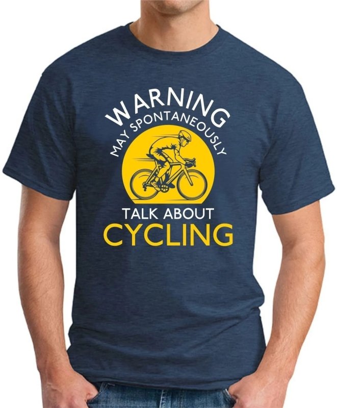 H.D Cycling Warning T-Shirt - Handsome Dans