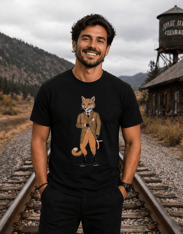 H.D Dapper Fox T-Shirt - Handsome Dans