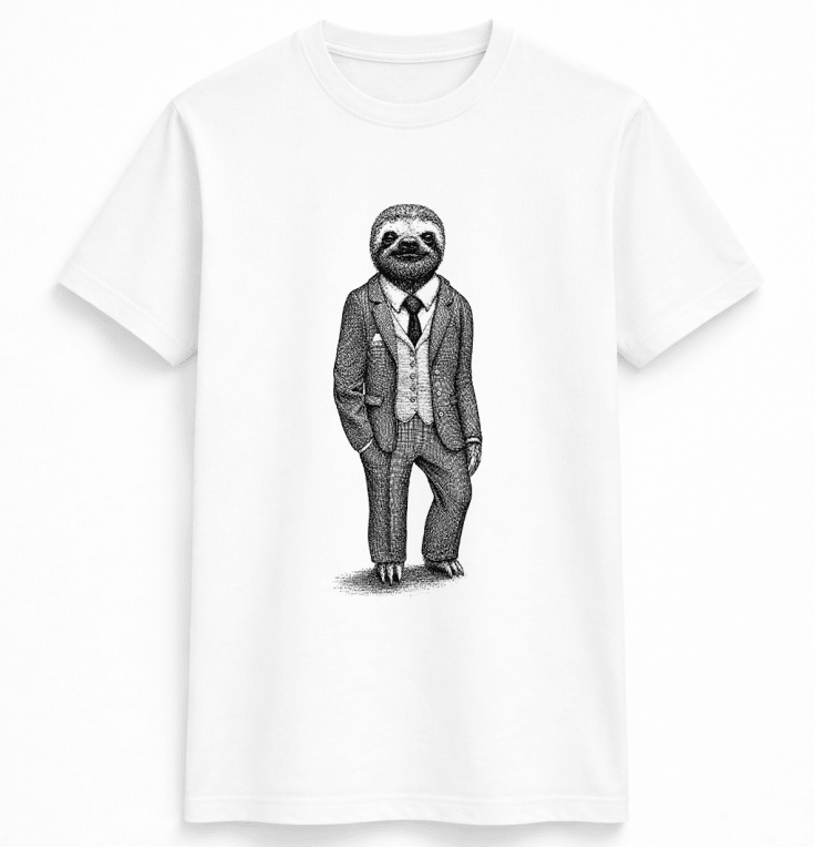 H.D Dapper Sloth T-Shirt - Handsome Dans