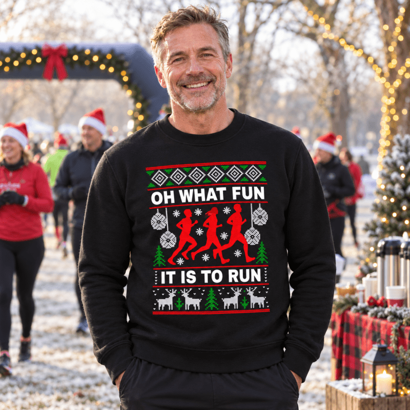 H.D Fun Run - Funny Christmas Jumper - Handsome Dans
