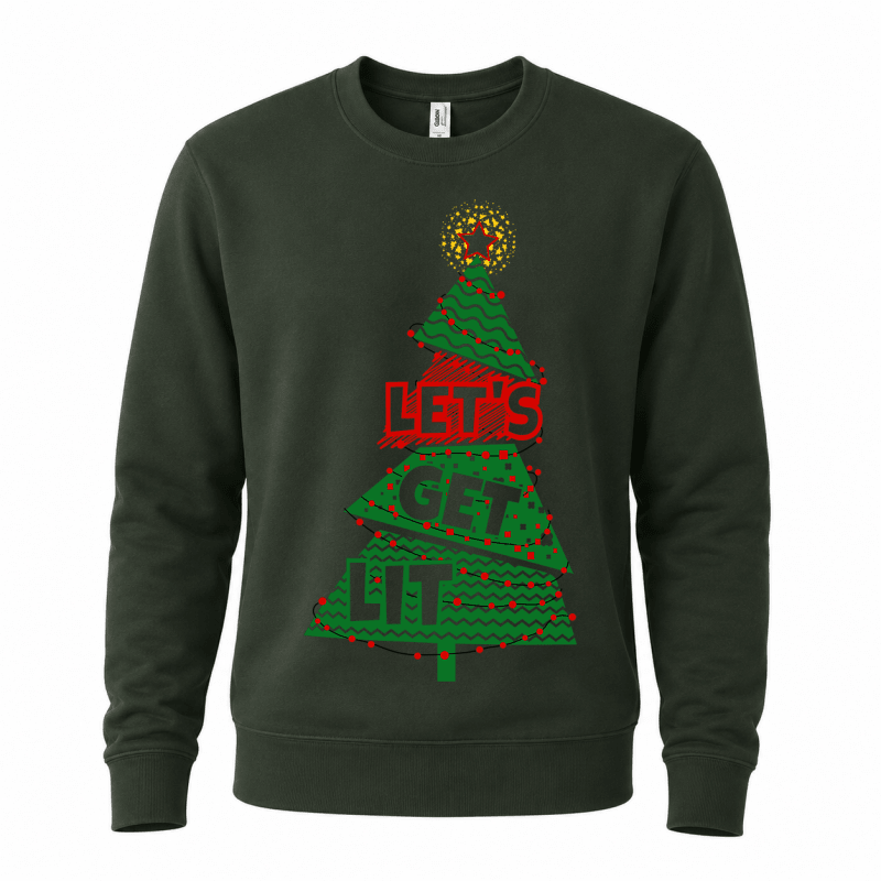 H.D Get Lit – Funny Christmas Jumper - Handsome Dans