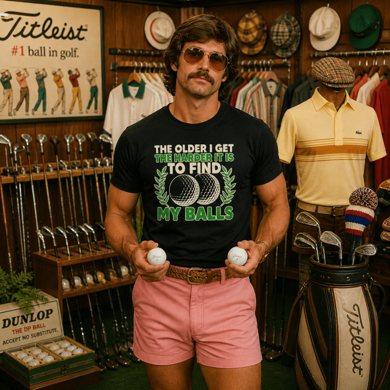 H.D Golf Balls T-Shirt - Handsome Dans