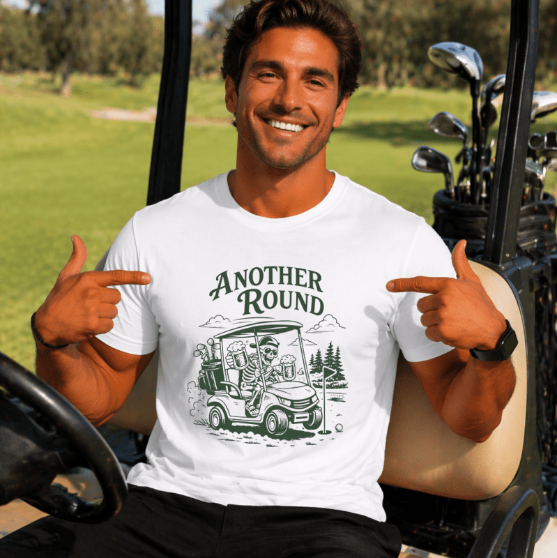 H.D Golf Cart T-Shirt - Handsome Dans