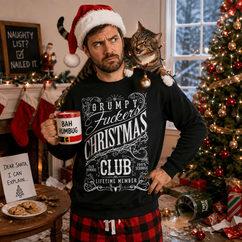 H.D Grumpy – Funny Christmas Jumper - Handsome Dans