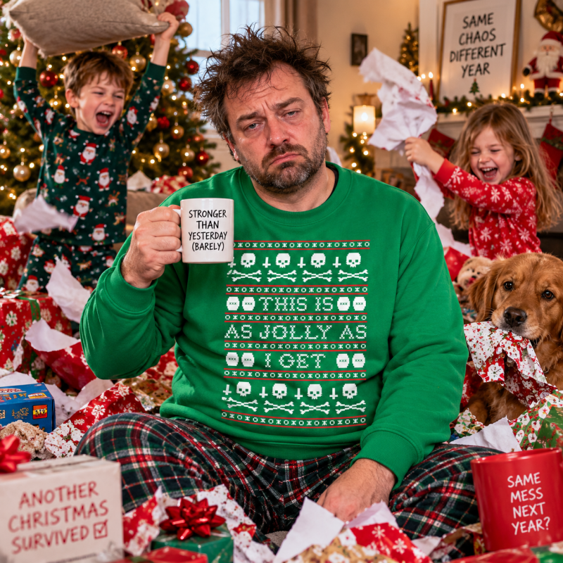 H.D Jolly – Funny Christmas Jumper - Handsome Dans