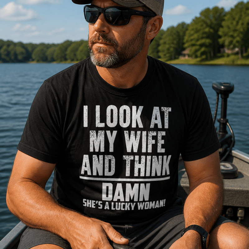 H.D Lucky Wife T-Shirt - Handsome Dans