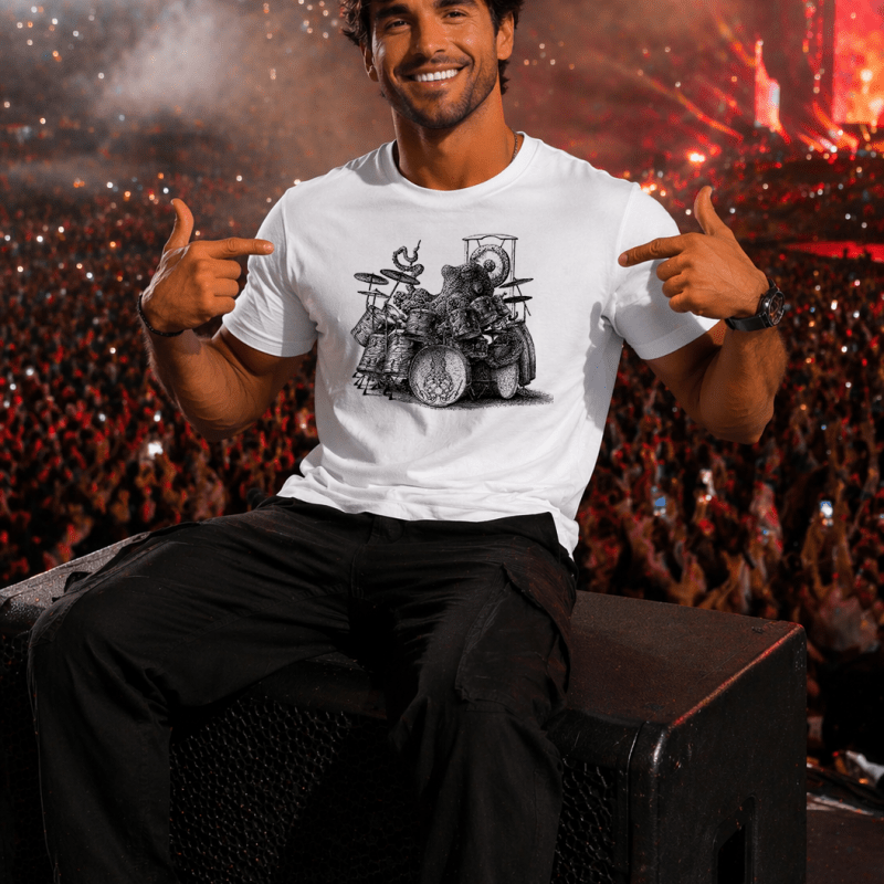 H.D Octo Drummer T-Shirt - Handsome Dans