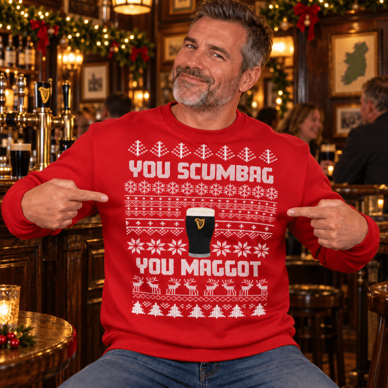 H.D Pinting - Funny Christmas Jumper - Handsome Dans