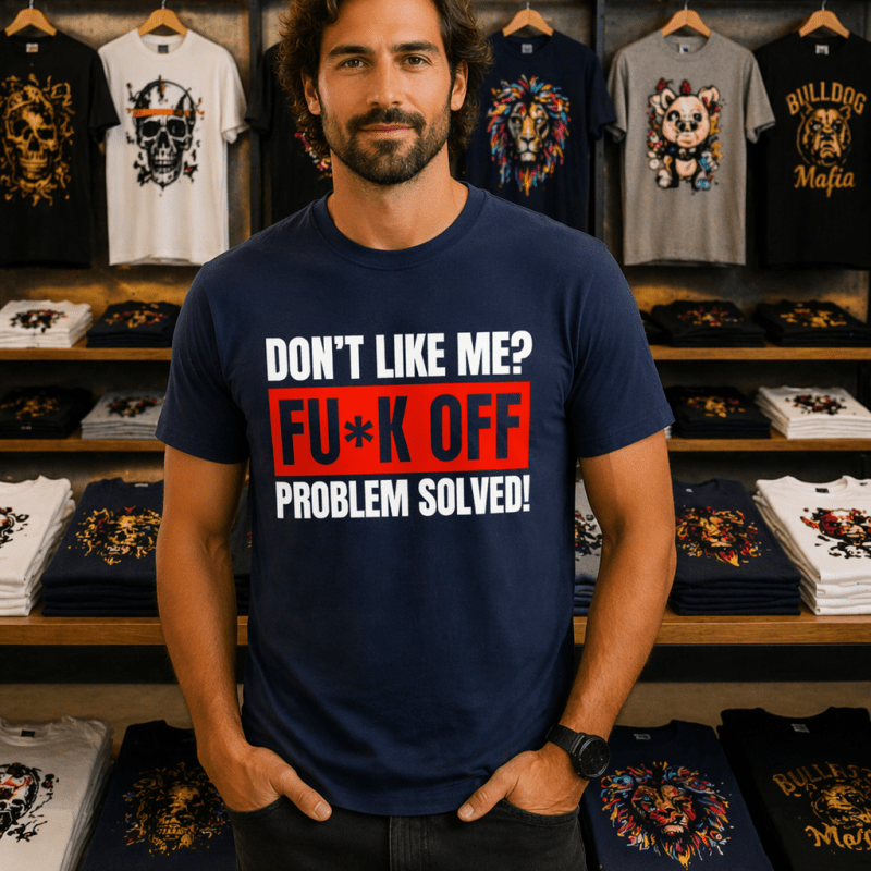 H.D Problem Solved T-Shirt - Handsome Dans