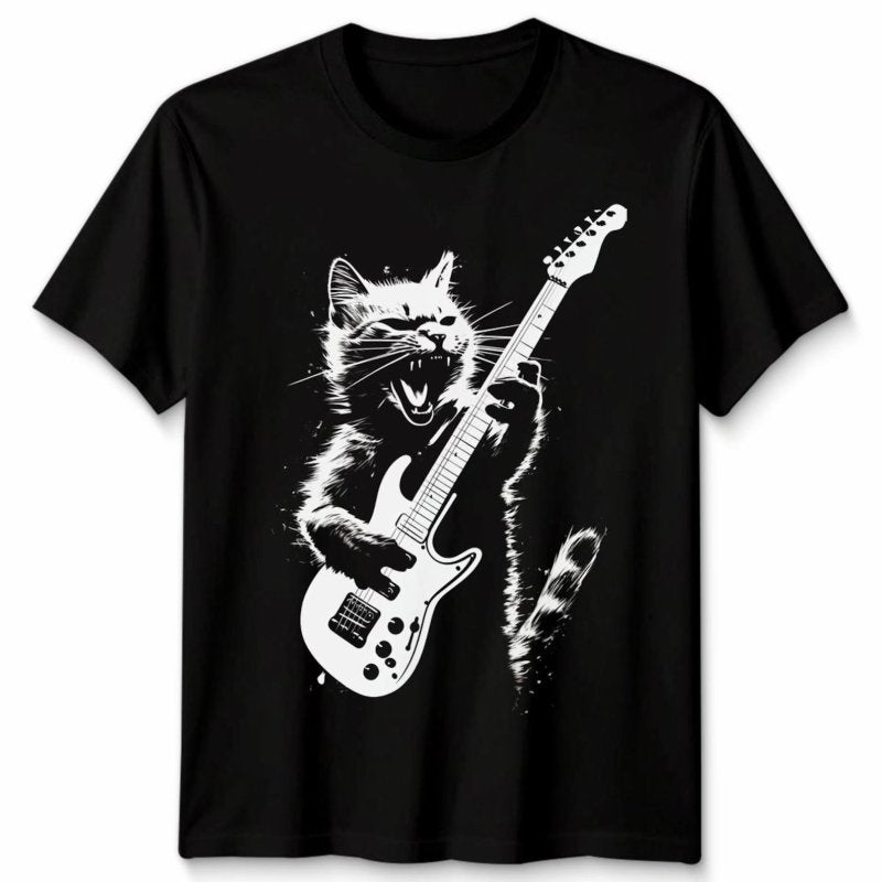 H.D Rocking Cat T-Shirt - Handsome Dans
