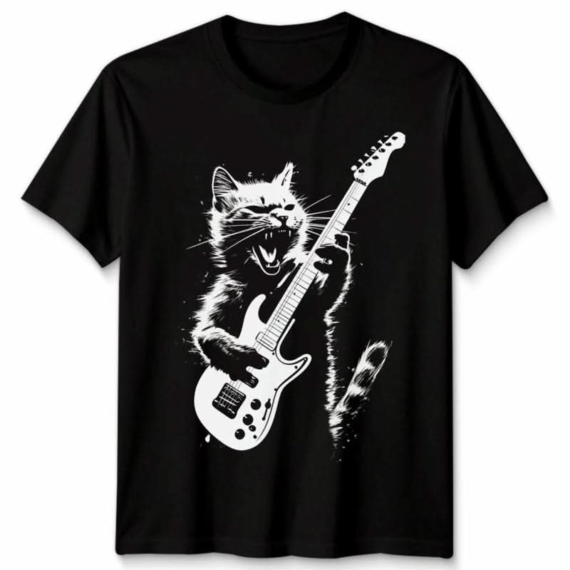 H.D Rocking Cat T-Shirt - Handsome Dans