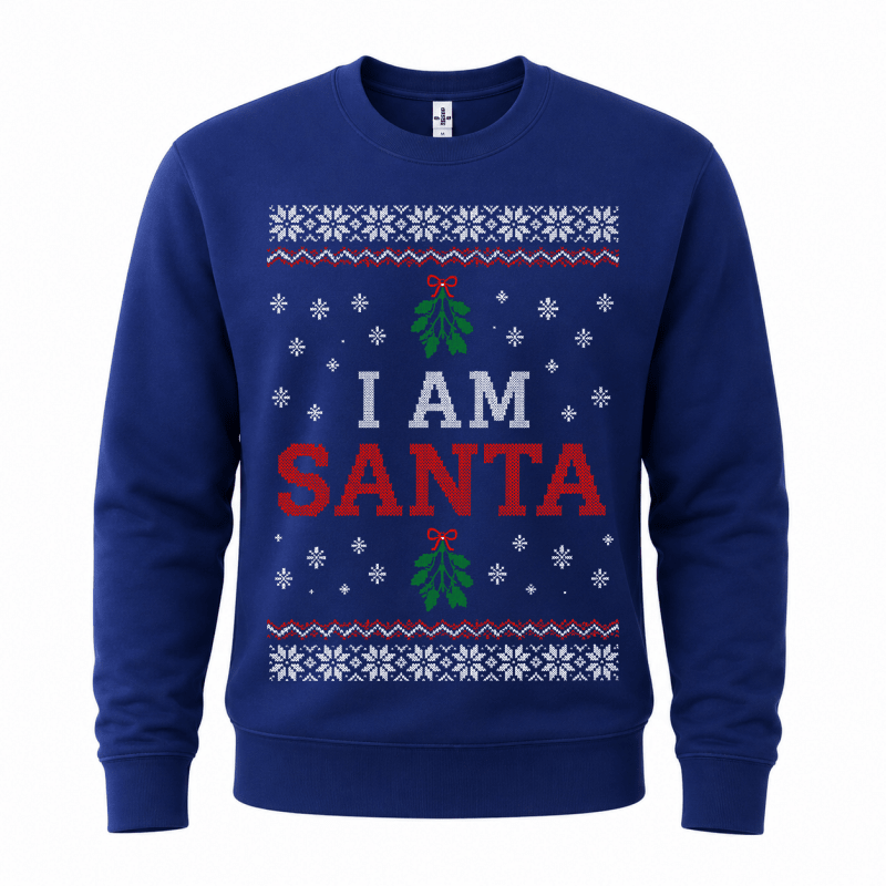 H.D Santa Came Twice (HIS) – Funny Christmas Jumper - Handsome Dans