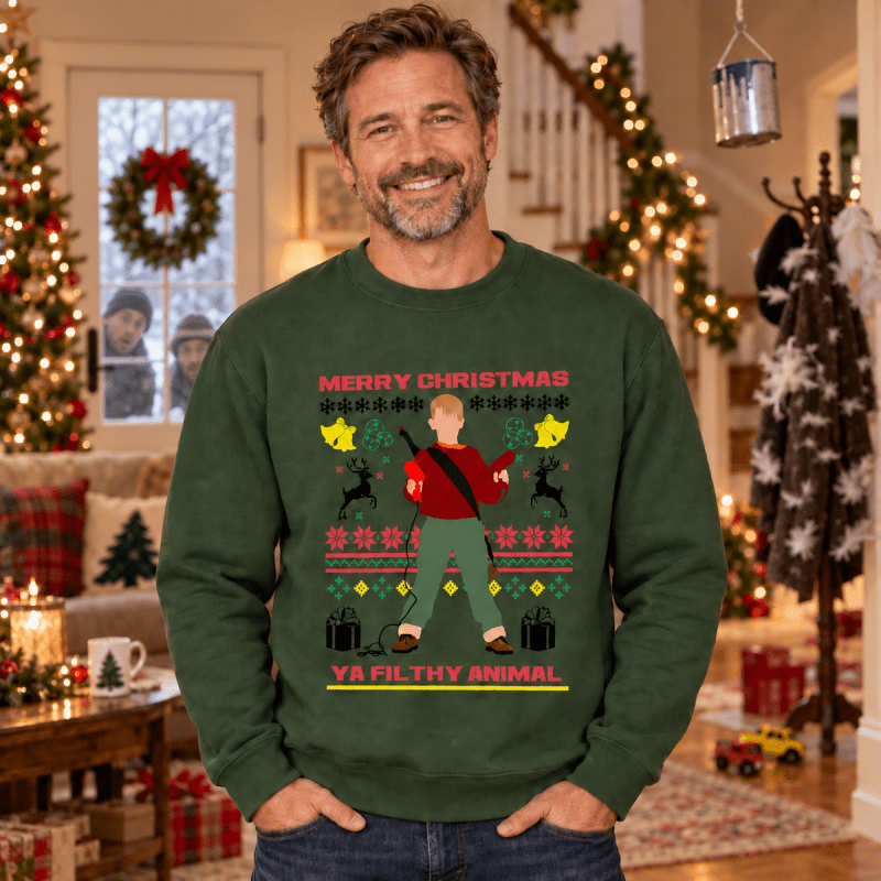 H.D Stickybandit - Funny Christmas Jumper - Handsome Dans