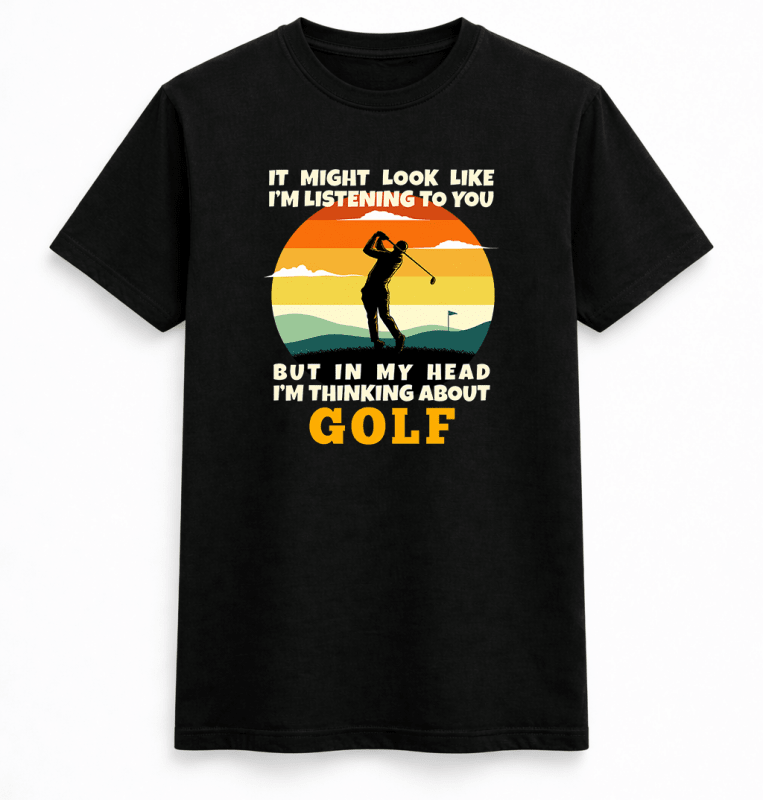 H.D Thinking Golf T-Shirt - Handsome Dans