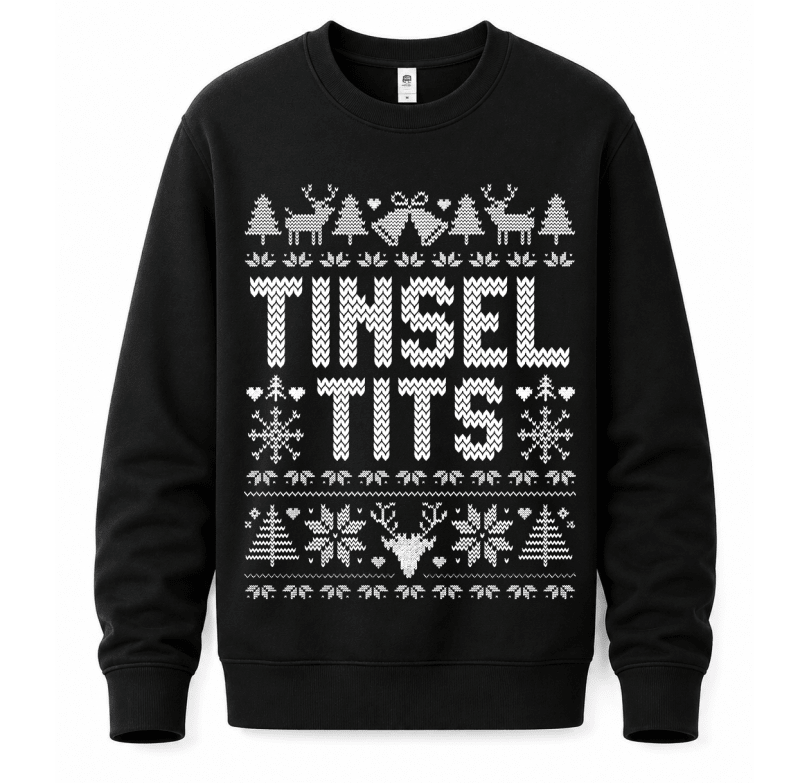 H.D Tinsel & Jingle (HER) – Funny Christmas Jumper - Handsome Dans