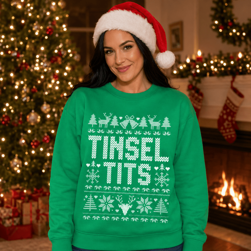 H.D Tinsel & Jingle (HER) – Funny Christmas Jumper - Handsome Dans
