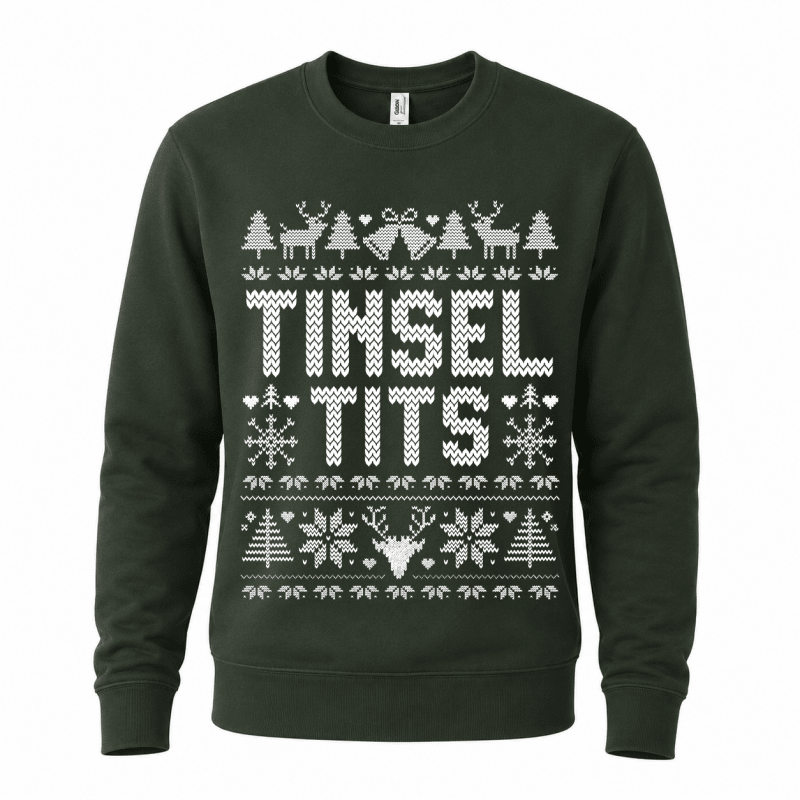 H.D Tinsel & Jingle (HER) – Funny Christmas Jumper - Handsome Dans