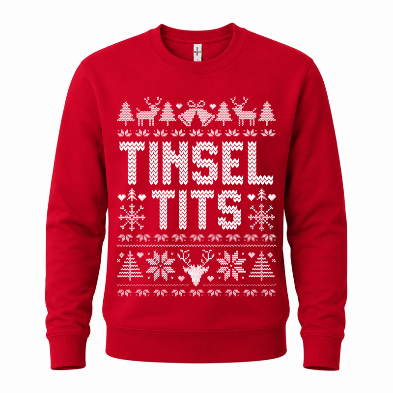 H.D Tinsel & Jingle (HER) – Funny Christmas Jumper - Handsome Dans