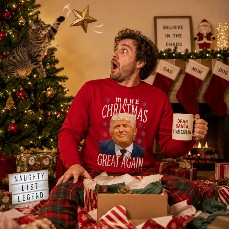 H.D TrumpMas – Funny Christmas Jumper - Handsome Dans