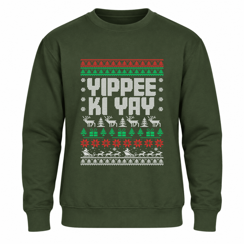 H.D Yippee Ki Yay - Funny Christmas Jumper - Handsome Dans