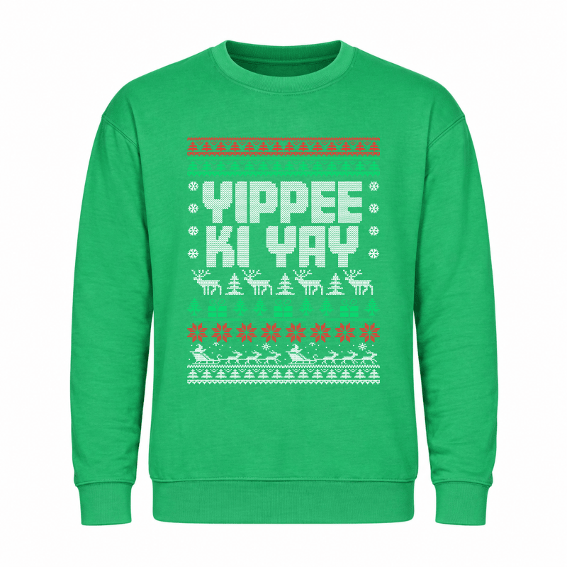 H.D Yippee Ki Yay - Funny Christmas Jumper - Handsome Dans