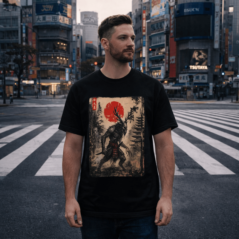 H.D Yokai Warrior T-Shirt - Handsome Dans