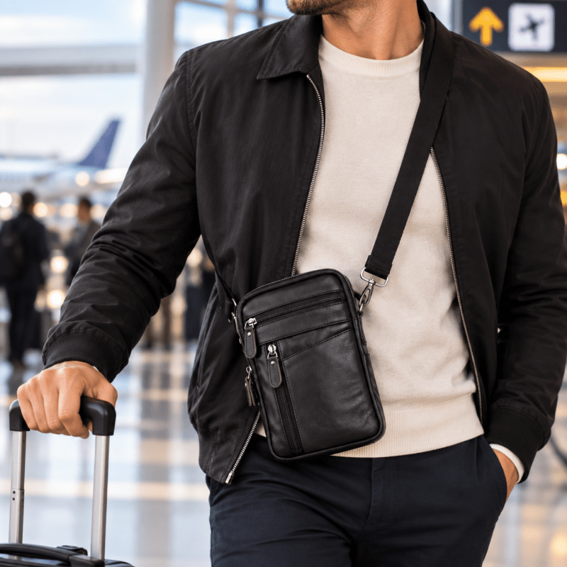The Camden Leather Crossbody Bag - Handsome Dans