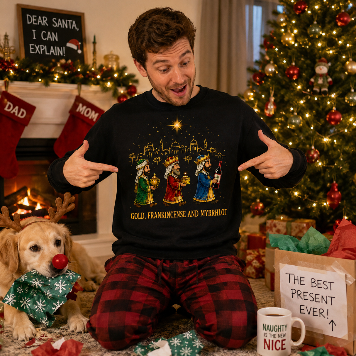H.D Wise Men – Funny Christmas Jumper