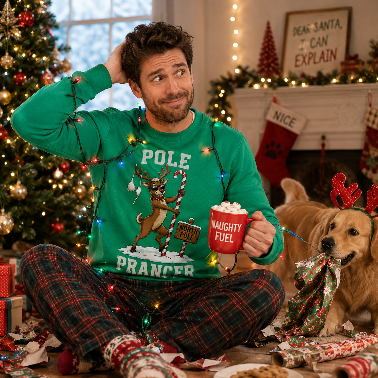 H.D Prancer – Funny Christmas Jumper