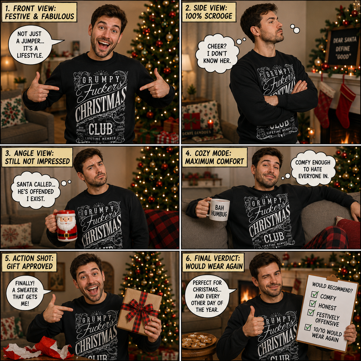 H.D Grumpy – Funny Christmas Jumper