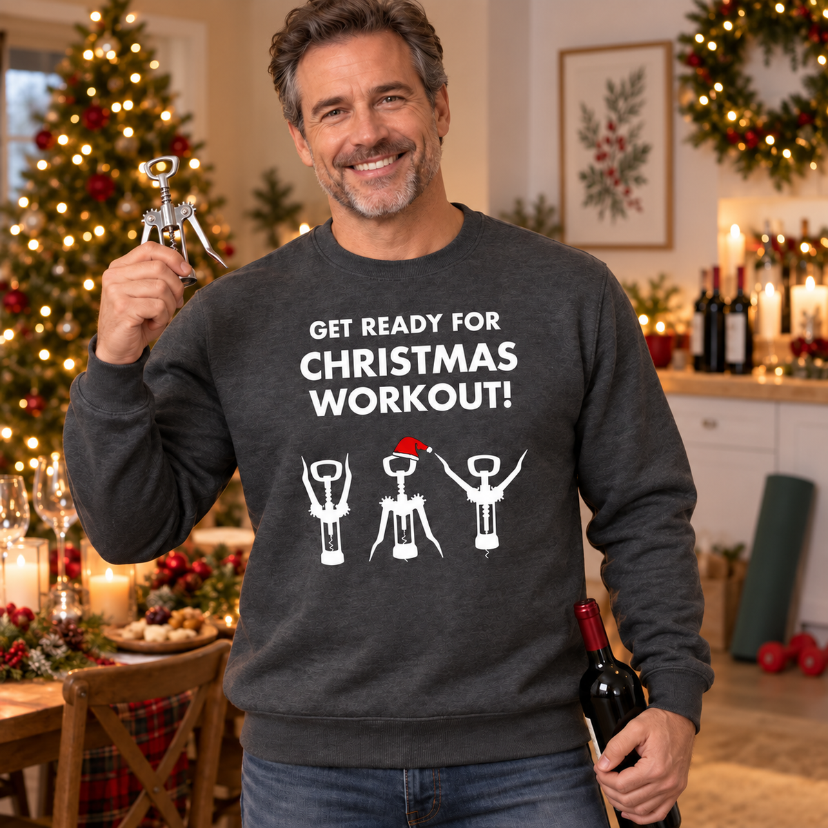 H.D Uncorked - Funny Christmas Jumper
