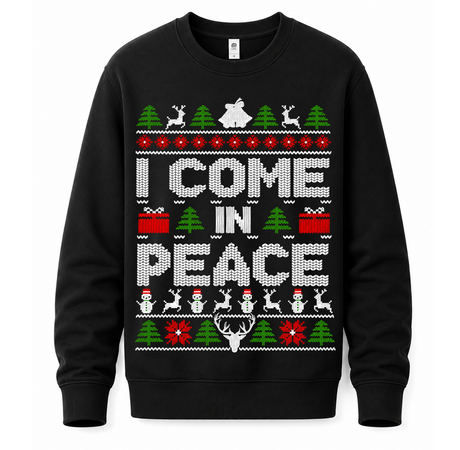 H.D Come In Peace (HIS) – Funny Christmas Jumper