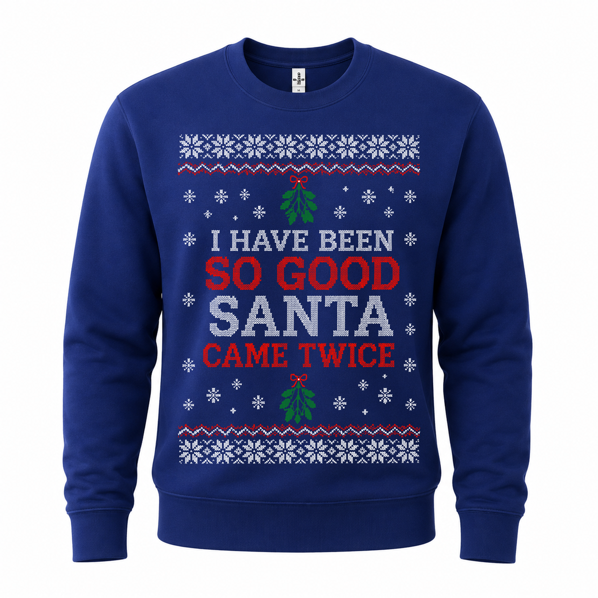 H.D Santa Came Twice (HERS) – Funny Christmas Jumper