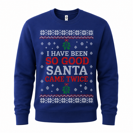 H.D Santa Came Twice (HERS) – Funny Christmas Jumper