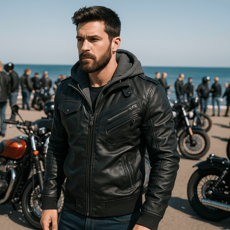 H.D Anarchy Leather Jacket - Handsome Dans