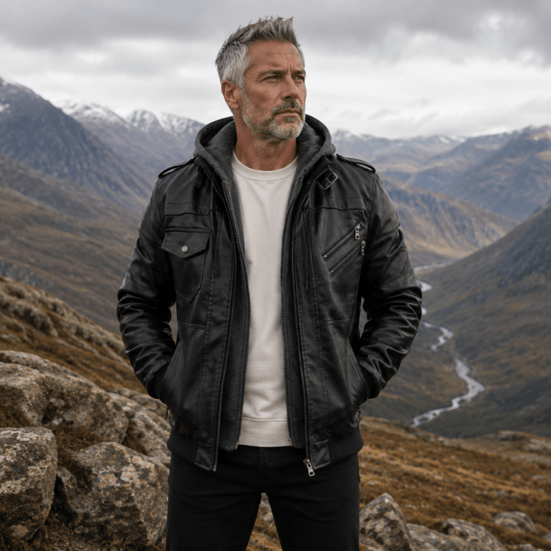 H.D Anarchy Leather Jacket - Handsome Dans