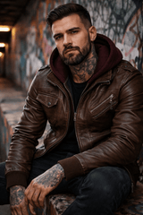 H.D Anarchy Leather Jacket - Handsome Dans