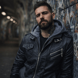 H.D Anarchy Leather Jacket - Handsome Dans